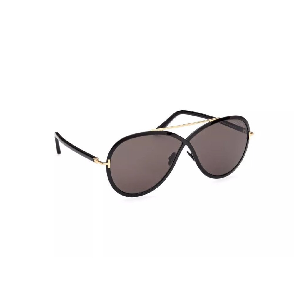 New Authentic Tom Ford Rickie FT1007-01A-65 Butterfly Sunglasses - Picture 2 of 3